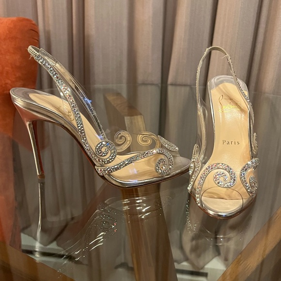 Christian Louboutin Au Hameau Crystal Shoe 37 - Picture 3 of 8